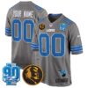 Detroit Lions 2024 90th & John Madden Patch Game Custom Jersey – All Stitched – Gray Jersey