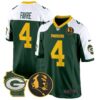 Packers John Madden & Home Patch Game Jersey – All Stitched – Green Alternate – Brett Favre Jersey