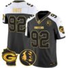 Packers John Madden & Home Patch Gold Vapor Limited Jersey – All Stitched – Alternate – Reggie White Jersey