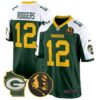 Packers John Madden & Home Patch Game Jersey – All Stitched – Green Alternate – Aaron Rodgers Jersey