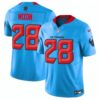Houston Texans 2024 Vapor Limited Jersey V2 – All Stitched – Blue – Joe Mixon Jersey