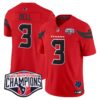 Houston Texans 2024 AFC South Division Champions Patch Vapor Limited Jersey – All Stitched – Red – Tank Dell Jersey