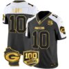 Packers 100th Season & Home Patch Gold Vapor Limited Jersey – All Stitched – Alternate – Jordan Love Jersey