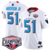 Houston Texans 2024 AFC South Division Champions Patch Vapor Limited Jersey – All Stitched – White – Will Anderson Jr. Jersey