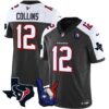 Houston Texans Hand Sign Throwing Up The H Vapor Jersey – All Stitched – Black Alternate – Nico Collins Jersey