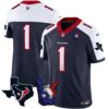 Houston Texans Hand Sign Throwing Up The H Vapor Jersey – All Stitched – Alternate – #1 Team Jersey