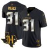 Houston Texans 2024 Texas Patch Gold Vapor Limited Jersey – All Stitched – Black Limited – Dameon Pierce Jersey