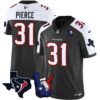 Houston Texans Hand Sign Throwing Up The H Vapor Jersey – All Stitched – Black Alternate – Dameon Pierce Jersey