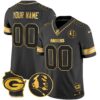 Packers John Madden & Home Patch Gold Vapor Limited Custom Jersey – All Stitched – Black Gold Jersey