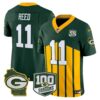 Packers 100th Season & Home Patch Vapor Limited Jersey – All Stitched – Green Special – Jayden Reed Jersey