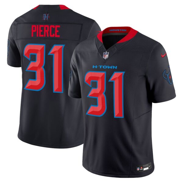 Houston Texans 2024 Vapor Limited Jersey V2 – All Stitched – Navy Limited – Dameon Pierce Jersey