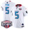 Houston Texans 2024 AFC South Division Champions Patch Vapor Limited Jersey – All Stitched – White – Jalen Pitre Jersey