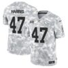 Kansas City Chiefs 2024 Salute to Service Vapor Limited Jersey – All stitched – Arctic Camo – Kamala Harris Jersey