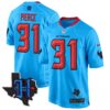 Houston Texans 2024 Texas Patch Game Jersey – All Stitched – Blue – Dameon Pierce Jersey