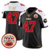Chiefs 2024 Lamar Hunt Patch Vapor Limited Jersey – All Stitched – Black Alternate – Donald Trump Jersey
