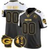 Packers John Madden & Home Patch Gold Vapor Limited Custom Jersey – All Stitched – Alternate Jersey