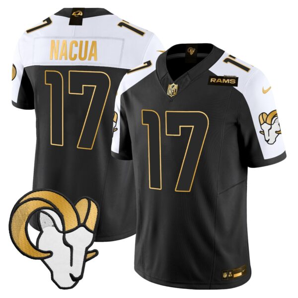 Los Angeles Rams 2024 Gold Vapor Limited Jersey – All Stitched – Alternate – Puka Nacua Jersey