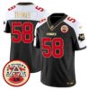 Chiefs 2024 Lamar Hunt Patch Vapor Limited Jersey – All Stitched – Black Alternate – Derrick Thomas Jersey