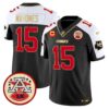 Chiefs 2024 Lamar Hunt Patch Vapor Limited Jersey – All Stitched – Black Alternate – Patrick Mahomes Jersey