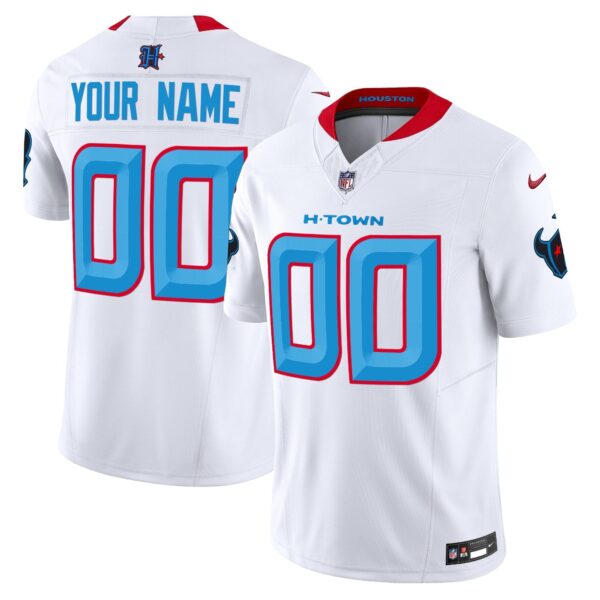 Houston Texans 2024 Vapor Limited Custom Jersey V2 – All Stitched – White Jersey