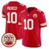 Chiefs 2024 Lamar Hunt Patch Vapor Limited Jersey – All Stitched – Red – Isiah Pacheco Jersey