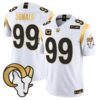 Los Angeles Rams 2024 Gold Vapor Limited Jersey – All Stitched – White – Aaron Donald Jersey