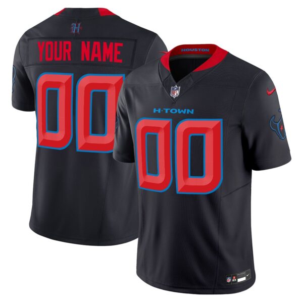 Houston Texans 2024 Vapor Limited Custom Jersey V2 – All Stitched – Navy Limited Jersey