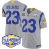 Los Angeles Rams 2024 NFC West Division Champions Vapor Limited Jersey – All Stitched – Gray – Kyren Williams Jersey