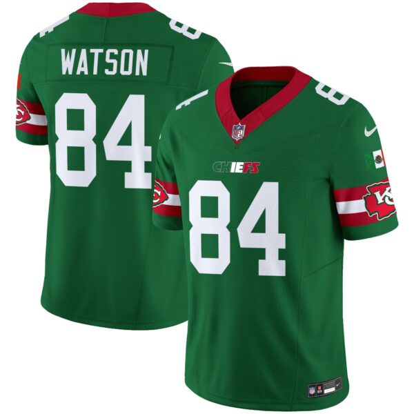 Chiefs Mexico Vapor Limited Jersey – All Stitched – Green – Justin Watson Jersey