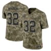 Kansas City Chiefs 2024 Salute to Service Vapor Limited Jersey – All stitched – Olive Camo – Nick Bolton Jersey