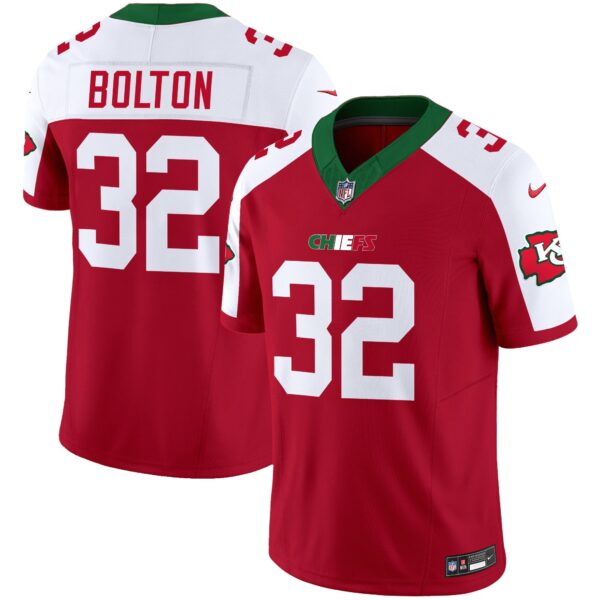 Chiefs Mexico Vapor Limited Jersey – All Stitched – Red Alternate – Nick Bolton Jersey