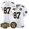 Chiefs 2024 AFC West Division Champions Patch Gold Vapor Limited Jersey – All Stitched – White Gold – Travis Kelce Jersey