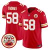 Chiefs 2024 Lamar Hunt Patch Vapor Limited Jersey – All Stitched – Red – Derrick Thomas Jersey