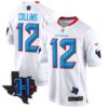 Houston Texans 2024 Texas Patch Game Jersey – All Stitched – White – Nico Collins Jersey