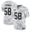 Kansas City Chiefs 2024 Salute to Service Vapor Limited Jersey – All stitched – Arctic Camo – Derrick Thomas Jersey