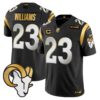 Los Angeles Rams 2024 Gold Vapor Limited Jersey – All Stitched – Black Limited – Kyren Williams Jersey
