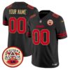 Chiefs 2024 Lamar Hunt Patch Vapor Limited Custom Jersey – All Stitched – Gold Trim Jersey