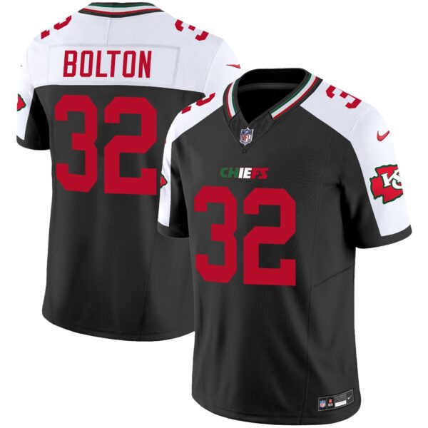 Chiefs Mexico Vapor Limited Jersey – All Stitched – Black Alternate – Nick Bolton Jersey