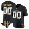 Houston Texans 2024 Texas Patch Gold Vapor Limited Custom Jersey – All Stitched – Black Limited Jersey