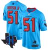 Houston Texans 2024 Texas Patch Game Jersey – All Stitched – Blue – Will Anderson Jr. Jersey
