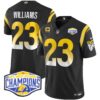 Los Angeles Rams 2024 NFC West Division Champions Vapor Limited Jersey – All Stitched – Black – Kyren Williams Jersey