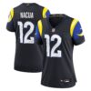 Women's Los Angeles Rams Puka Nacua Nike Midnight Blue 2025 Rivalries Collection Game Jersey