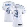 Women's Buffalo Bills James Cook III Nike White 2025 Rivalries Collection Game Jersey