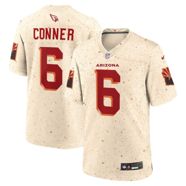 Men's Arizona Cardinals James Conner Nike Natural 2025 Rivalries Collection Game Jersey