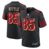 Men's San Francisco 49ers George Kittle Nike Black 2025 Rivalries Collection Game Jersey