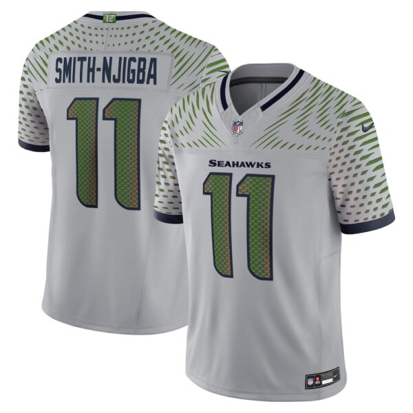 Men's Seattle Seahawks Jaxon Smith-Njigba Nike Wolf Gray 2025 Rivalries Collection Limited Jersey