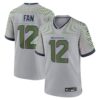 Men's Seattle Seahawks 12s Nike Wolf Gray 2025 Rivalries Collection Game Jersey