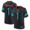 Men's Miami Dolphins Tua Tagovailoa Nike Pitch Blue 2025 Rivalries Collection Game Jersey