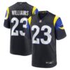 Men's Los Angeles Rams Kyren Williams Nike Midnight Blue 2025 Rivalries Collection Game Jersey