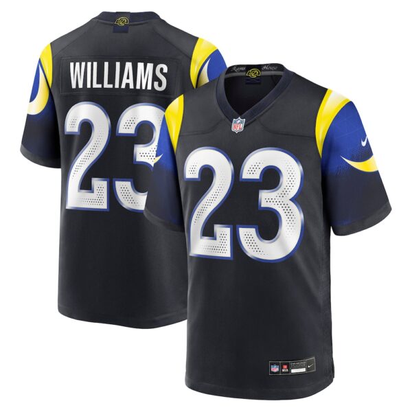 Men's Los Angeles Rams Kyren Williams Nike Midnight Blue 2025 Rivalries Collection Game Jersey